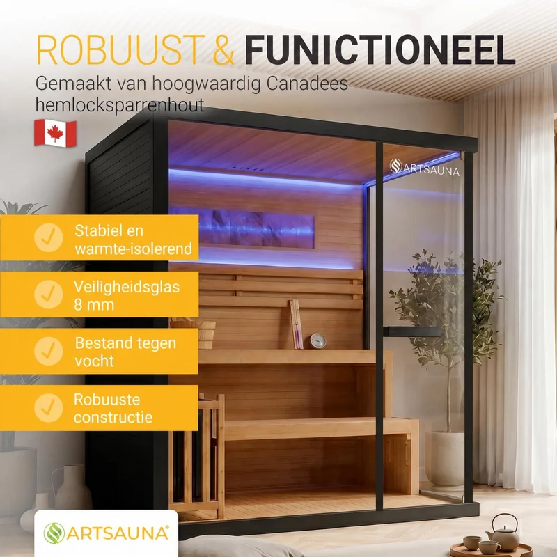Traditionelle Sauna Vantaa - Schwarz
