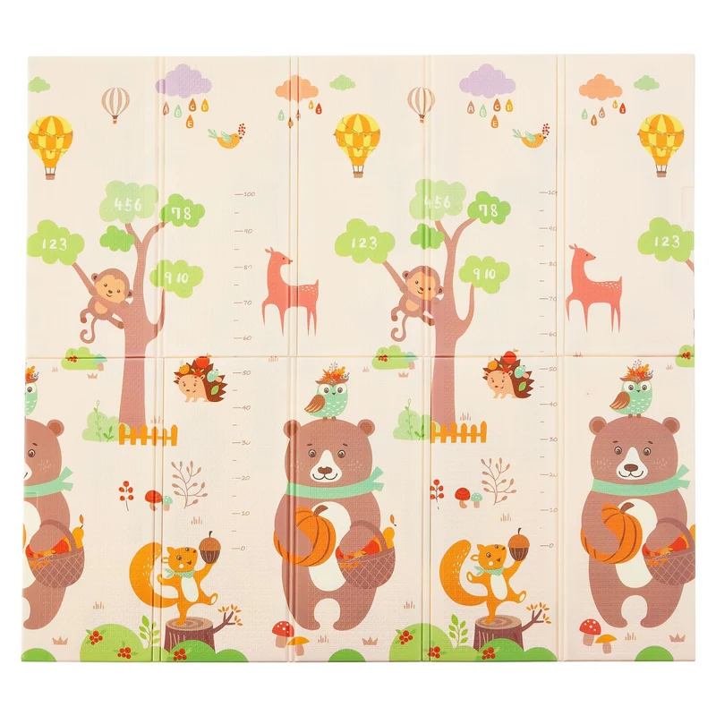 Spielmatte 180 x 200 cm mit diversen Tiermotiven