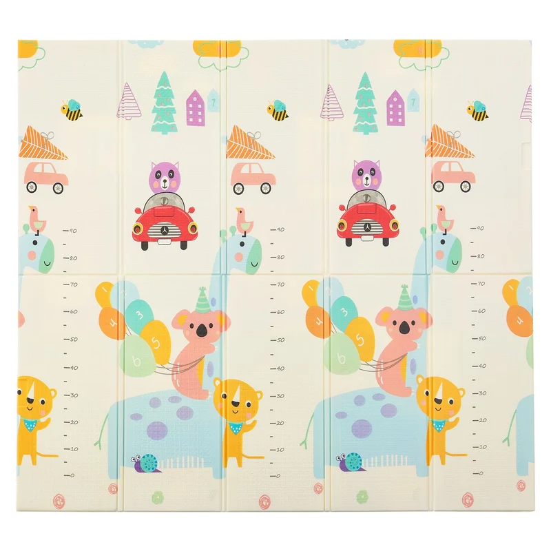 Spielmatte 180 x 200 cm mit diversen Tiermotiven