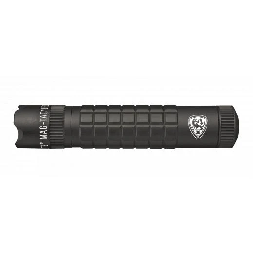 MAG-TAC CR123 LED Flashlight Crowned Bezel - Black - Custom Engraving