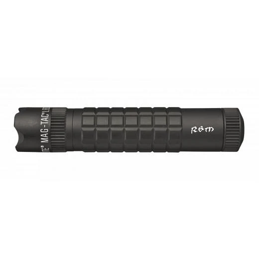 MAG-TAC CR123 LED Flashlight Crowned Bezel - Black - Custom Engraving