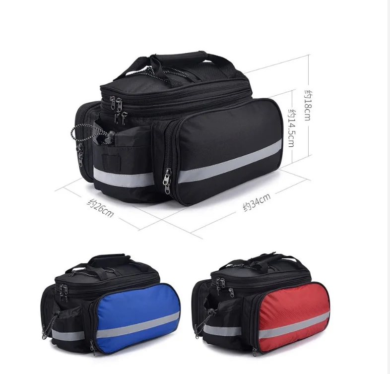 Fahrradtasche Packtasche 27L – erweiterbar, reflektierend inkl. Regenabdeckung