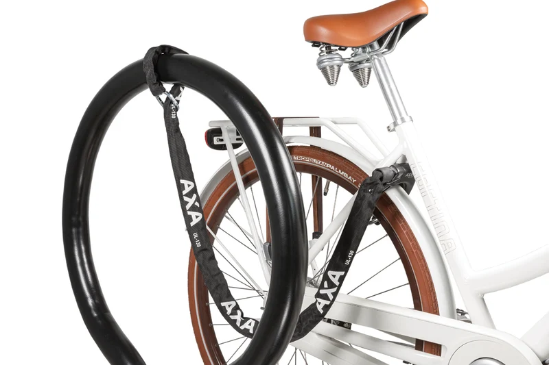 AXA ULC 130/5,5 Fahrrad Einsteckkette – 130cm gehärteter Stahl für Ringschlösser