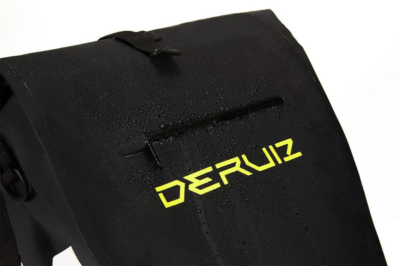 Wasserdichte Seitentasche für Fahrräder – 15L Stauraum, reflektierend, schwarz