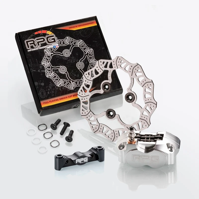 Bremskit Hinten: 200mm Bremsscheibe + Bremssattel + Adapter für Yamaha Aerox