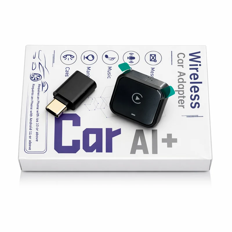 AI+ Wireless Apple & Android CarPlay Adapter Verwandle dein CarPlay in 10 Sekunden kabellos