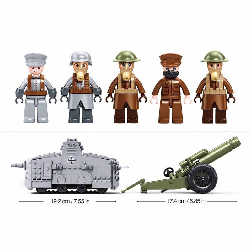 Sluban Army aanvallende tank WWI - 47Vs